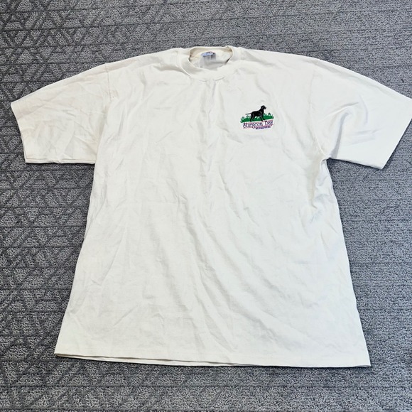 Vintage Sturgeon Bay Retrievers Black Lab Dog Embroidered T Shirt XL - Picture 1 of 3